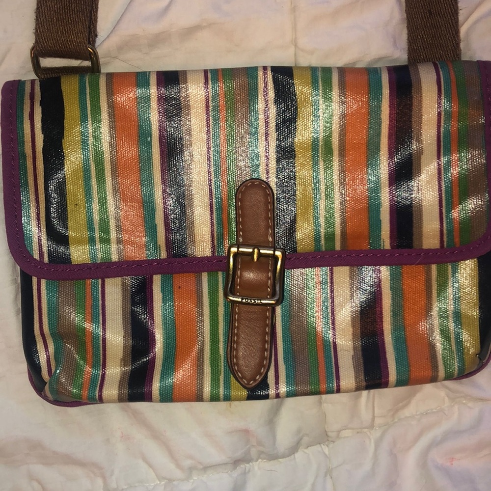 - SALE! Fossil striped crossbody